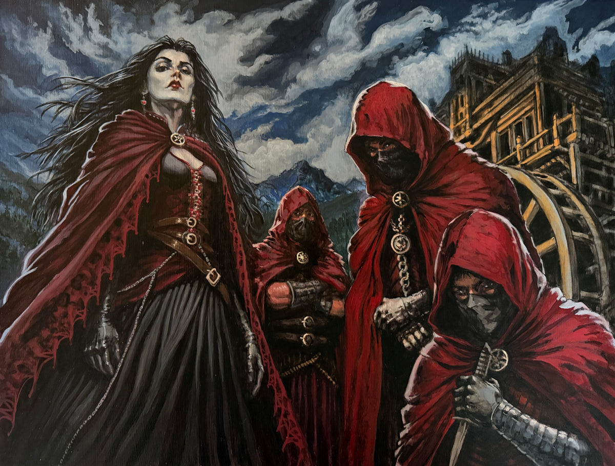SOPHIA AND HER HENCHMEN – Original Painting | Interior Art | Book 12: Heaven's Tears | The Ever Hero Saga