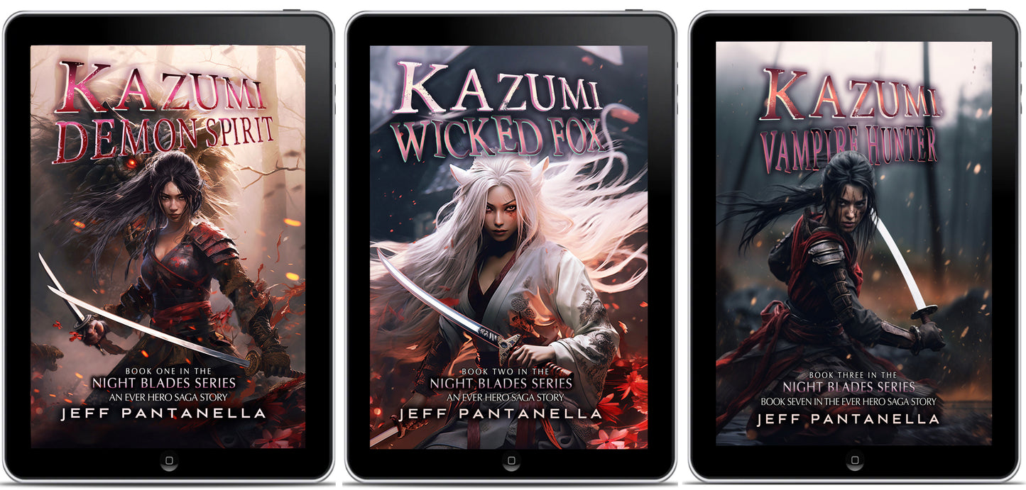 NIGHT BLADES OMNIBUS 3 eBooks featuring KAZUMI - The Demon Slayer! ONLY $29.99