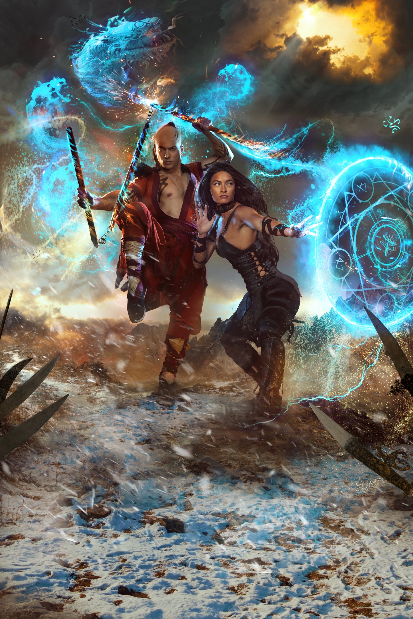 BOOK 3: THE DIVINE FIST COVER ART (digital image)