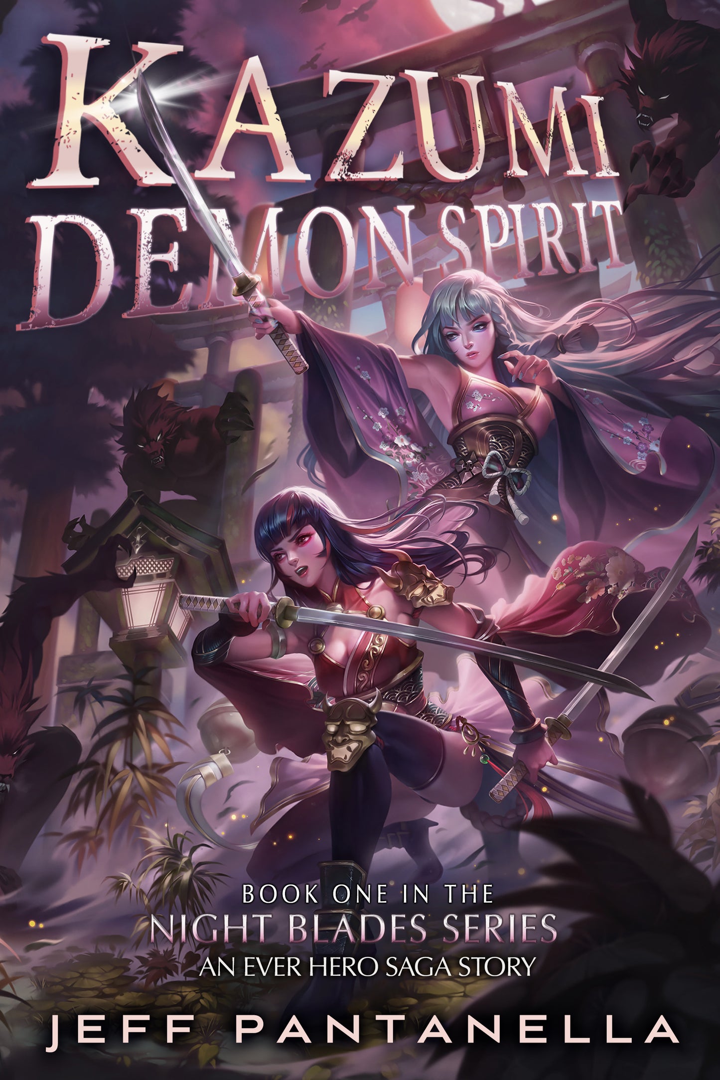 OLD COVER ART - BOOK 1: KAZUMI, DEMON SPIRIT (PAPERBACK) NIGHT BLADES SERIES