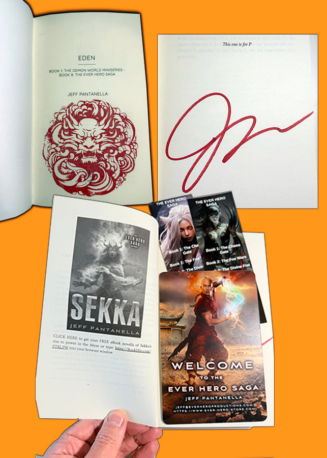 SIGNED! BOOK 8: EDEN (PAPERBACK) THE EVER HERO SAGA