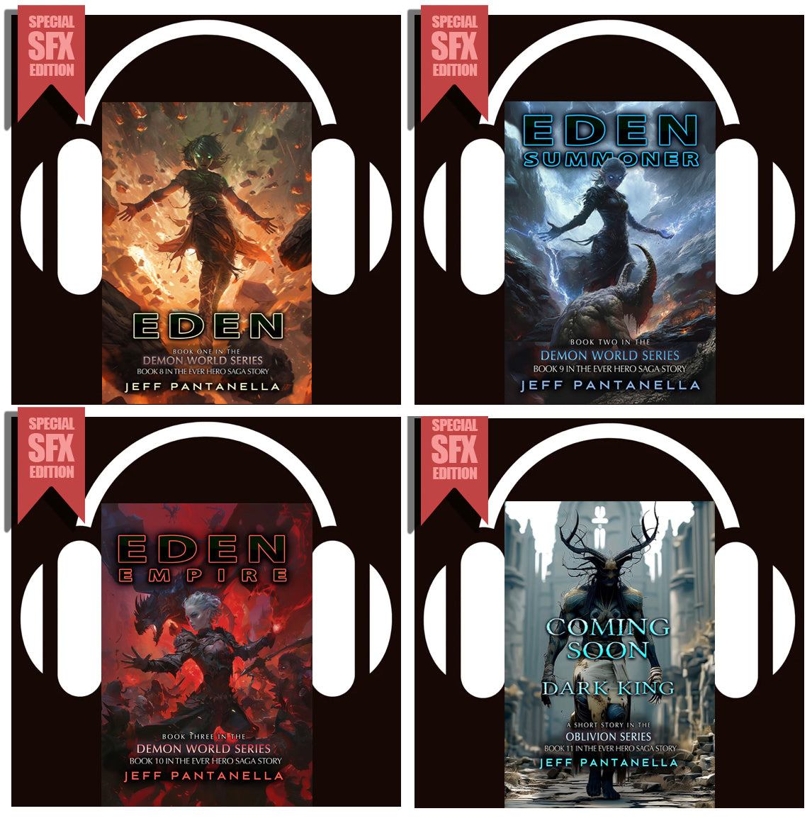 PART 3: BOOKS 8+9+10+11 (AUDIOBOOKS) (INCLUDES PRE-ORDER OF EDEN EMPIRE + DARK KING) REG. PRICE: $79.96. YOURS AFTER 70% DISCOUNT: $23.98