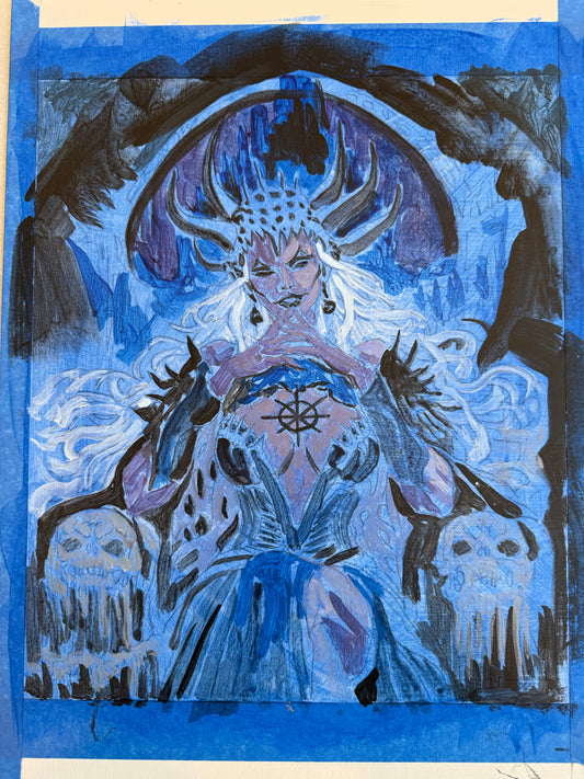 SOLD — Sekka, Original Ever Hero Saga Character Paintings