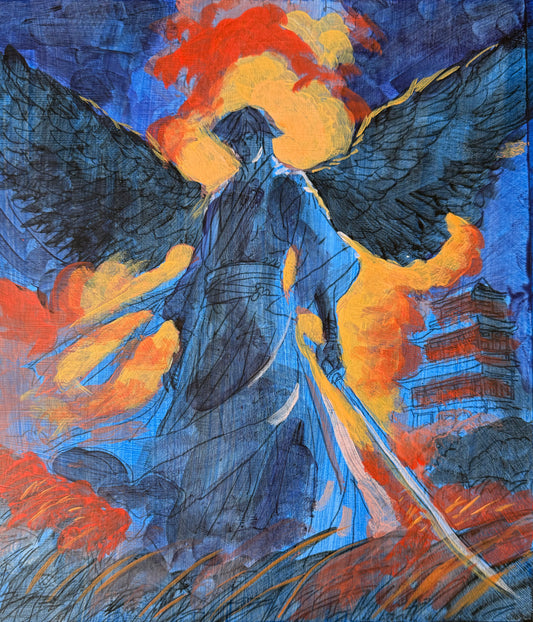 AMOS — Original Hand-Painted Fantasy Art (WIP)