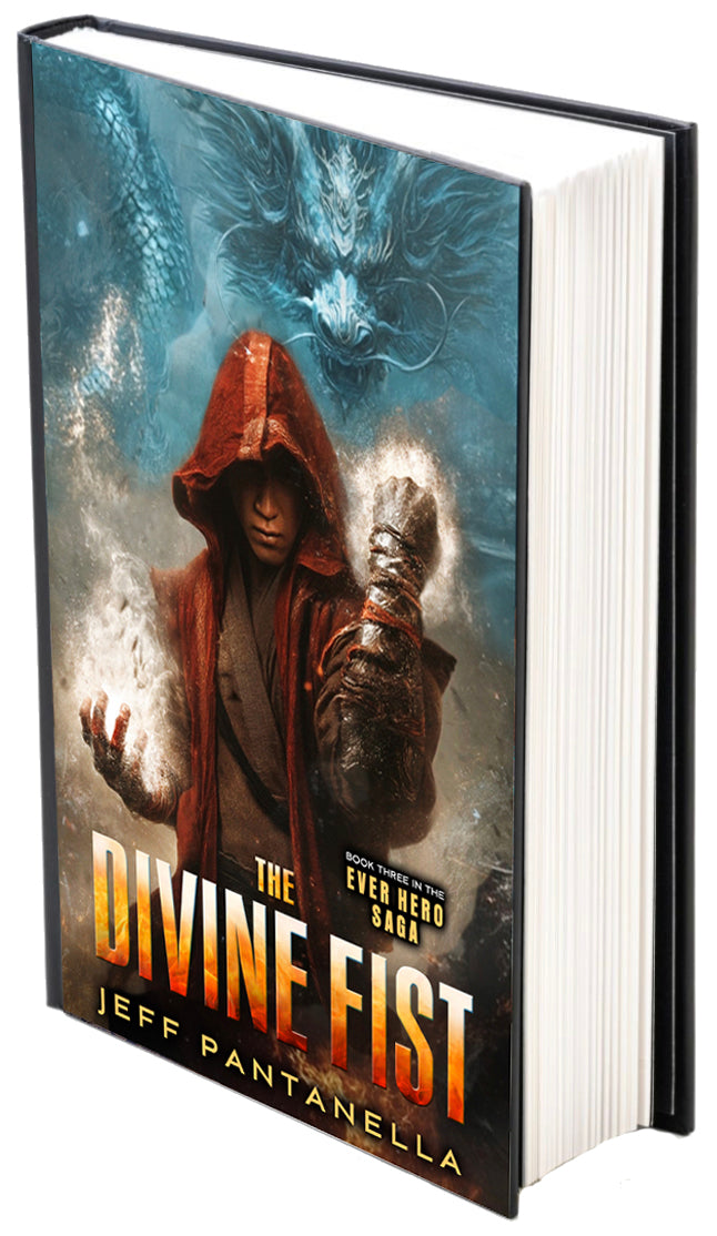 SIGNED! BOOK 3: THE DIVINE FIST (HARDCOVER) THE EVER HERO SAGA
