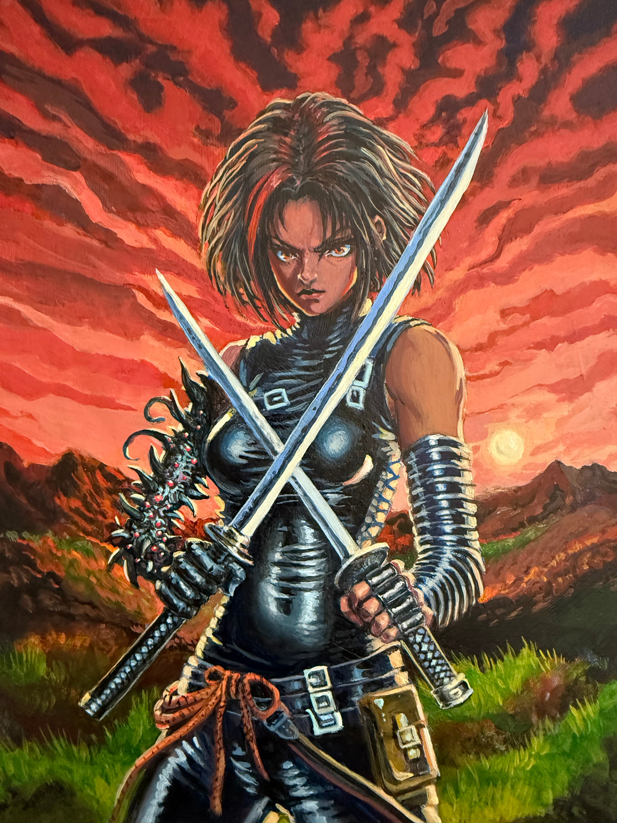 SOLD — Kazumi, Original Ever Hero Saga Character Paintings