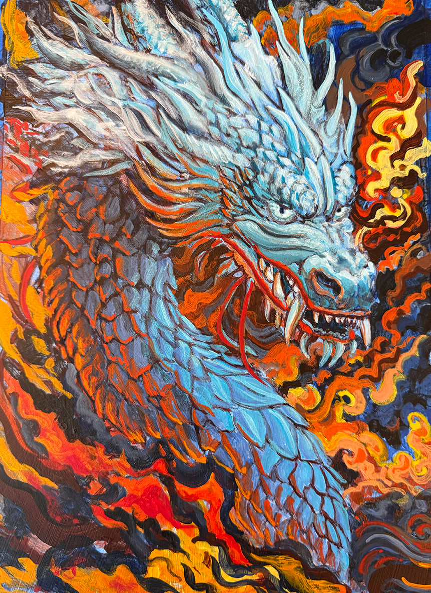 SOLD — Ninziz-zida, Original Ever Hero Saga Character Paintings