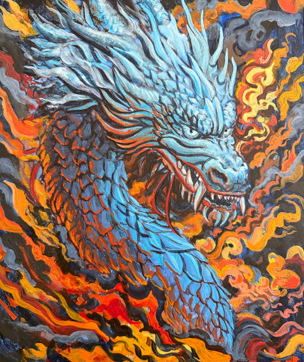 SOLD — Ninziz-zida, Original Ever Hero Saga Character Paintings
