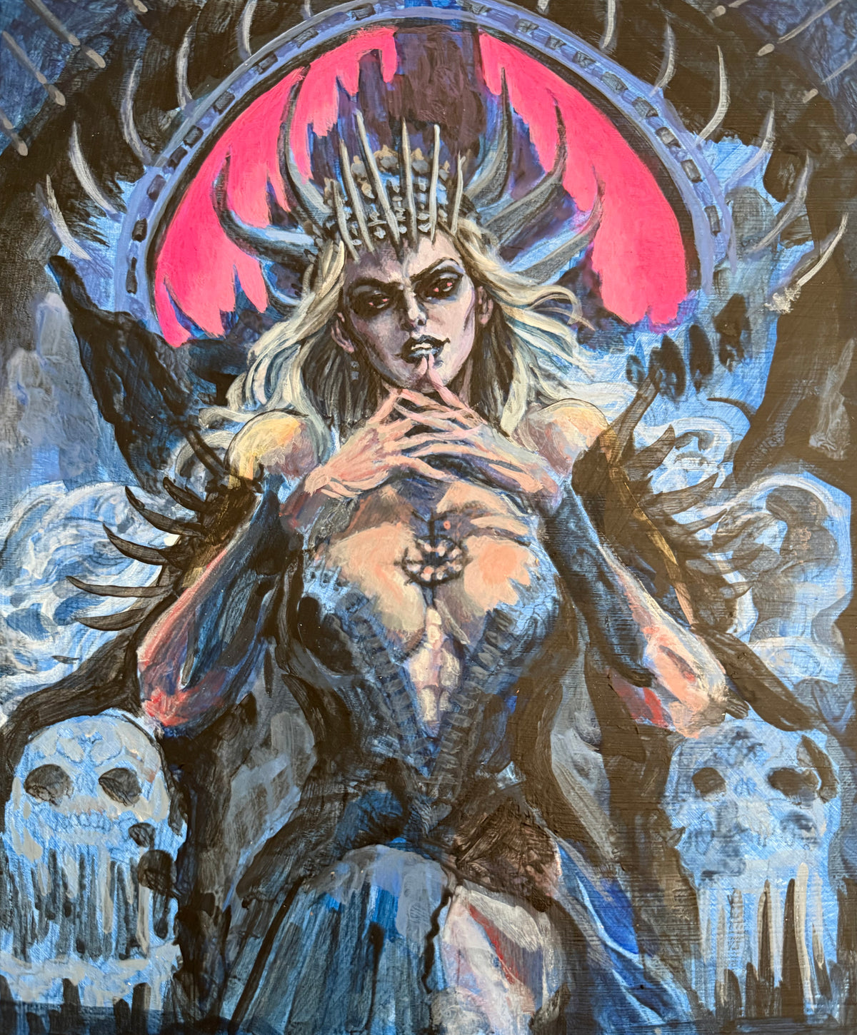 SOLD — Sekka, Original Ever Hero Saga Character Paintings