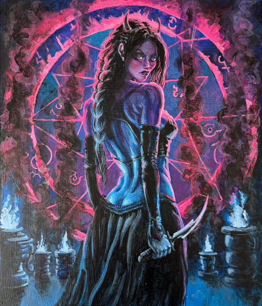 Sess'thra — Original Hand-Painted Fantasy Art