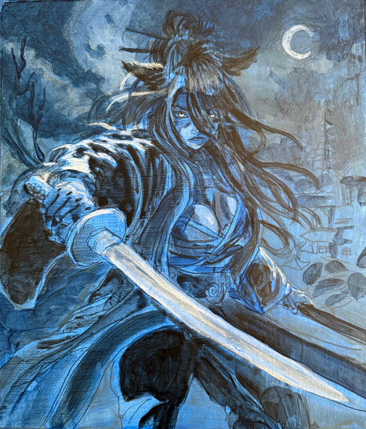 SOLD — Sunny, Original Ever Hero Saga Character Paintings
