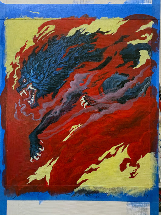 AVAILABLE — Wolfen, Original Ever Hero Saga Character Paintings